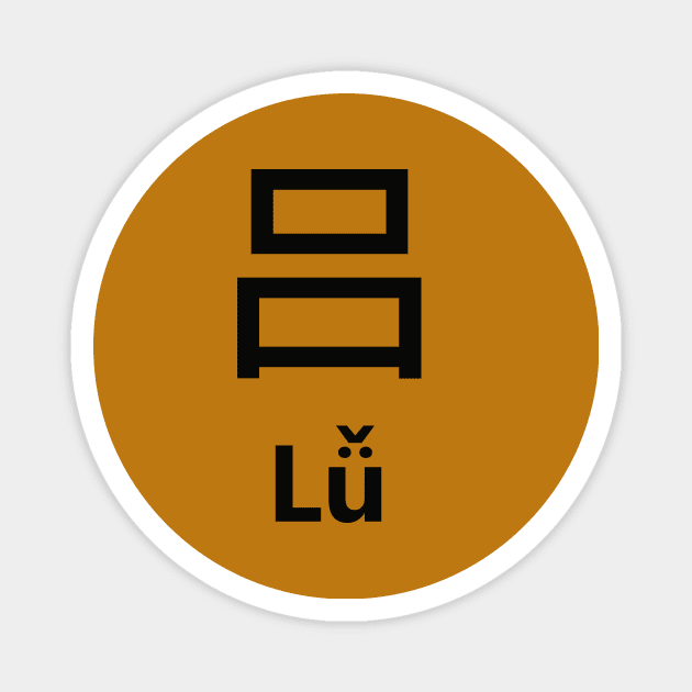 Chinese Surname Lǚ Magnet by MMDiscover